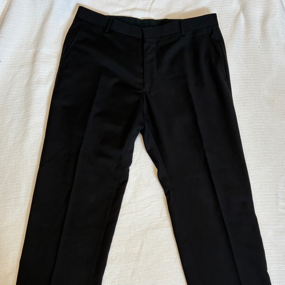 Jos. A. Bank Traveler Collection Black Tailored Fit Suit Pants 100%wool. 36x30